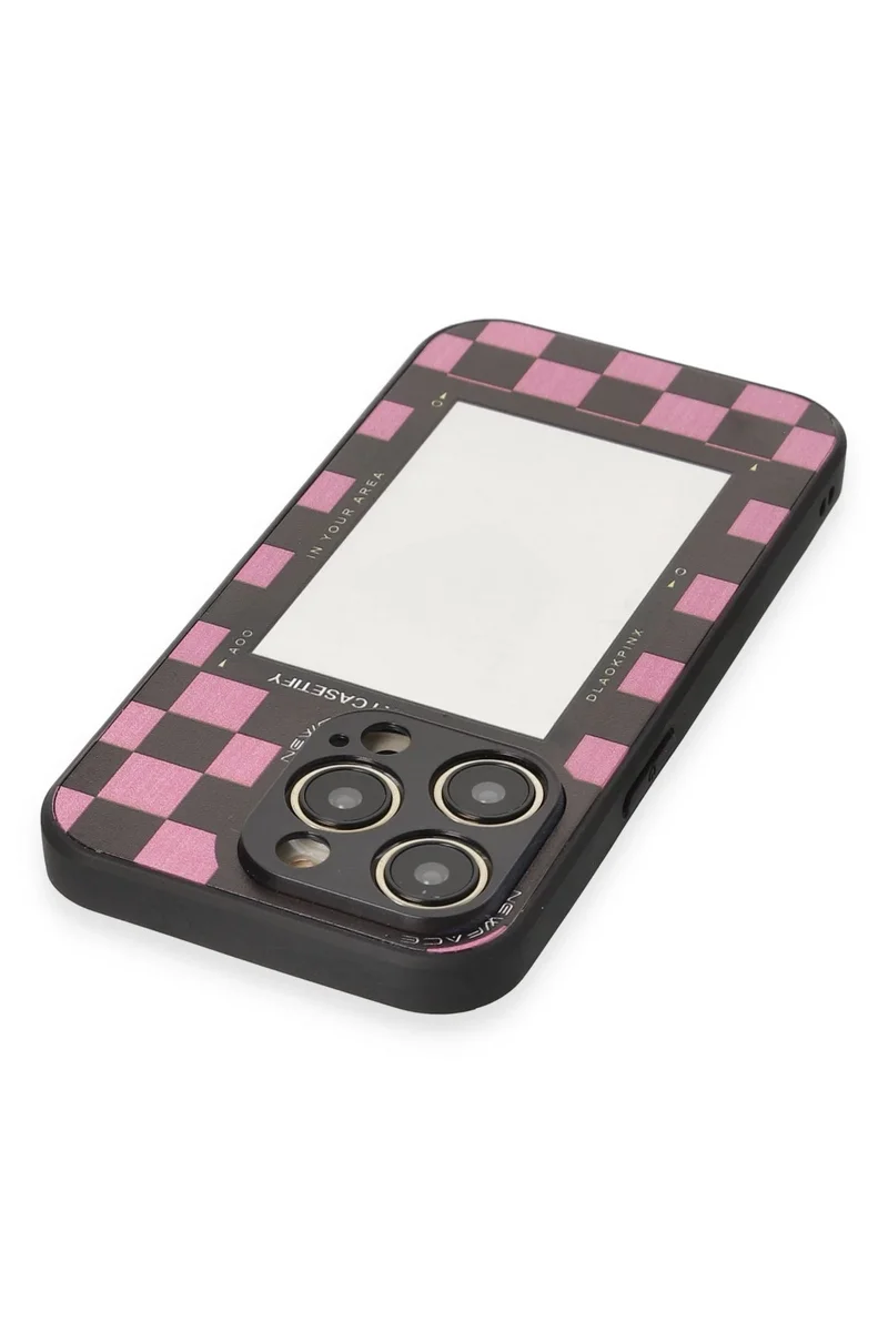 Newface iPhone 12 Pro Max Kılıf Mirror Desenli Kapak - Mirror - 8