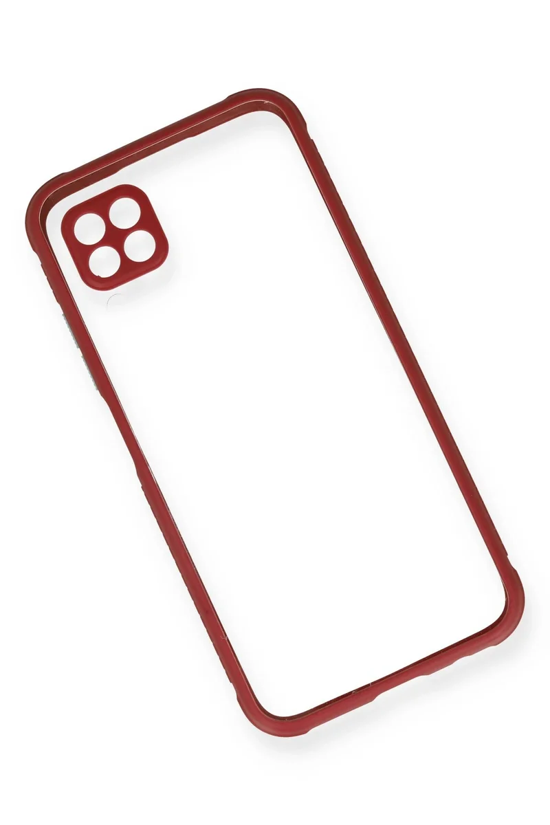 Newface Huawei P40 Lite Kılıf Miami Şeffaf Silikon - Fuşya