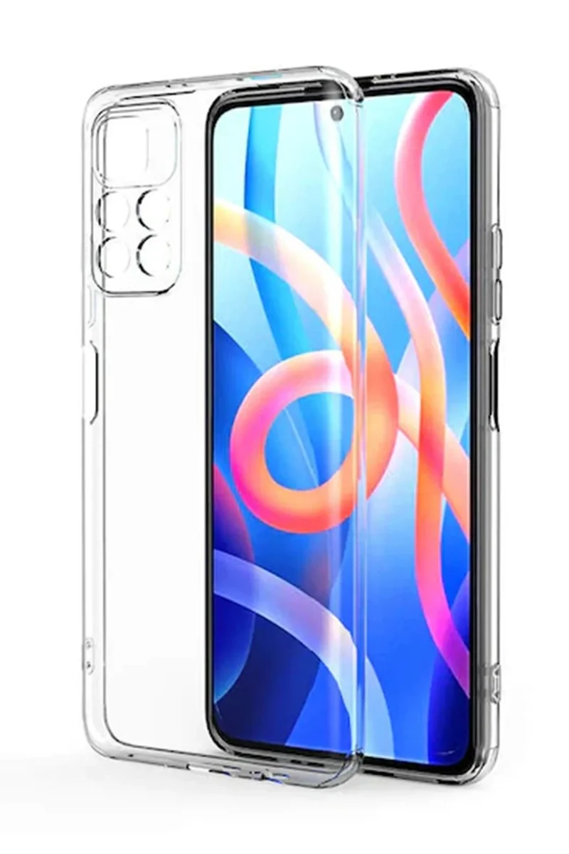 Newface Xiaomi Poco M4 Pro 4G Kılıf Lüx Şeffaf Silikon