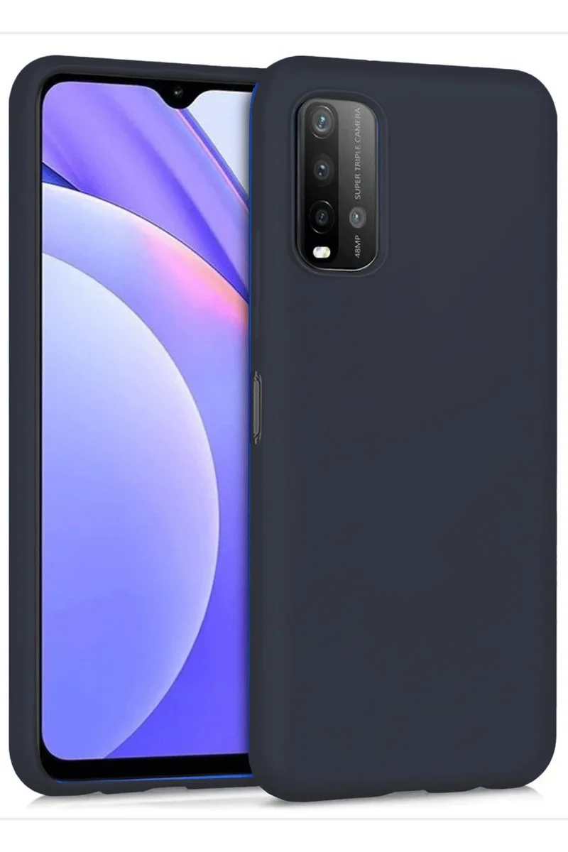 Newface Xiaomi Redmi 9T Kılıf Nano içi Kadife Silikon - Siyah
