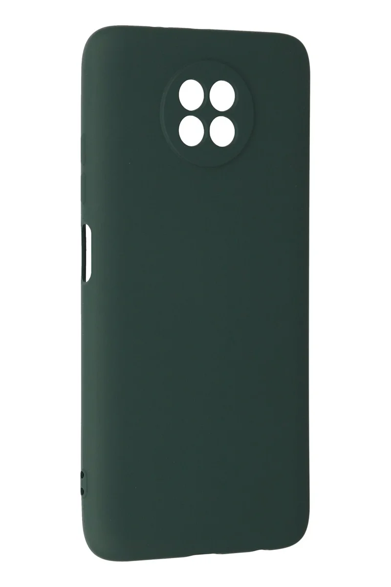 Newface Xiaomi Redmi Note 9 5G Kılıf Nano içi Kadife Silikon - Koyu Yeşil