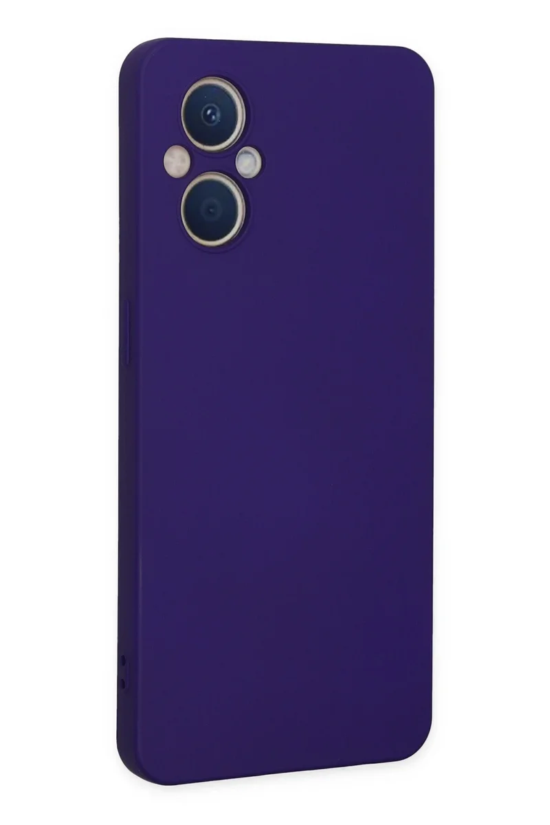 Newface Oppo Reno 7 Lite Kılıf Nano içi Kadife Silikon - Mor