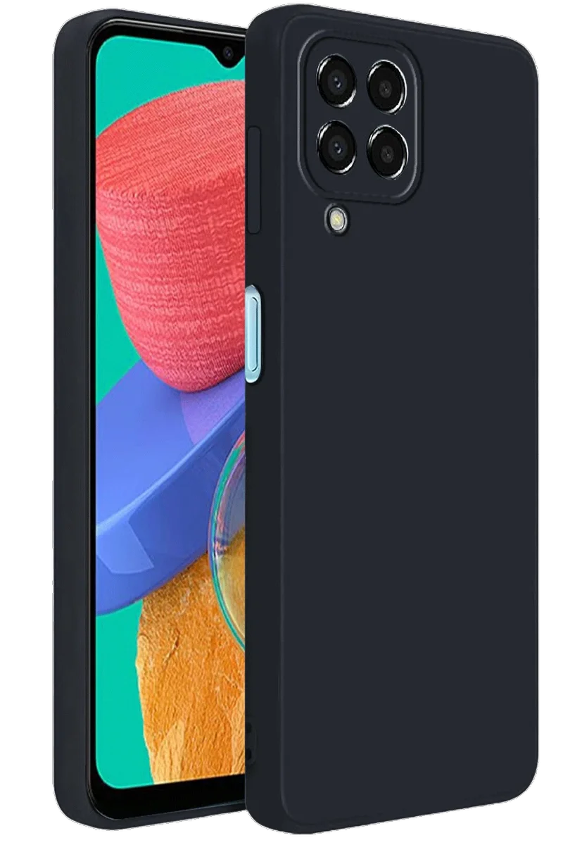 Newface Samsung Galaxy M33 Kılıf First Silikon - Siyah