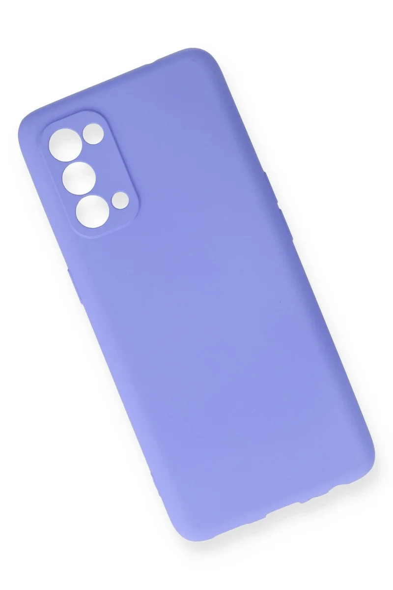 Newface Oppo Reno 5 Pro Kılıf First Silikon - Lila
