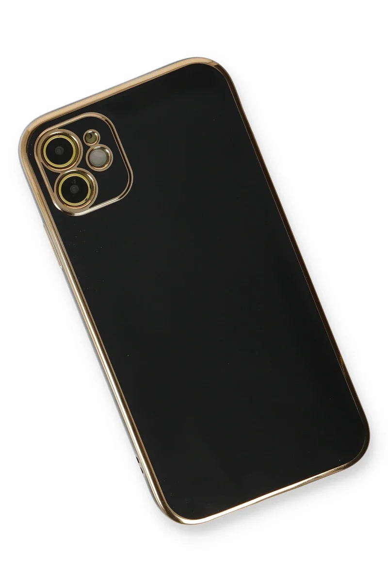 Newface iPhone 11 Kılıf Volet Silikon - Siyah