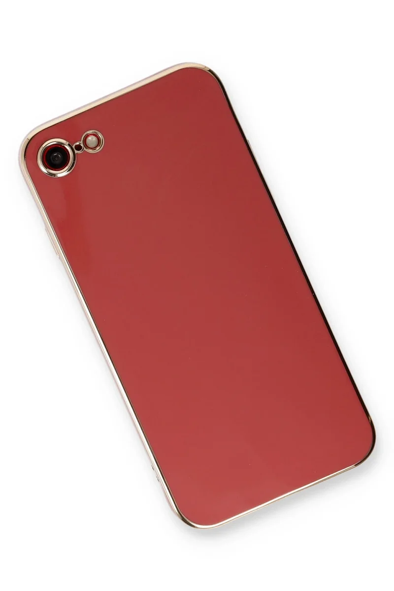 Newface iPhone 7 Kılıf Volet Silikon - Kırmızı