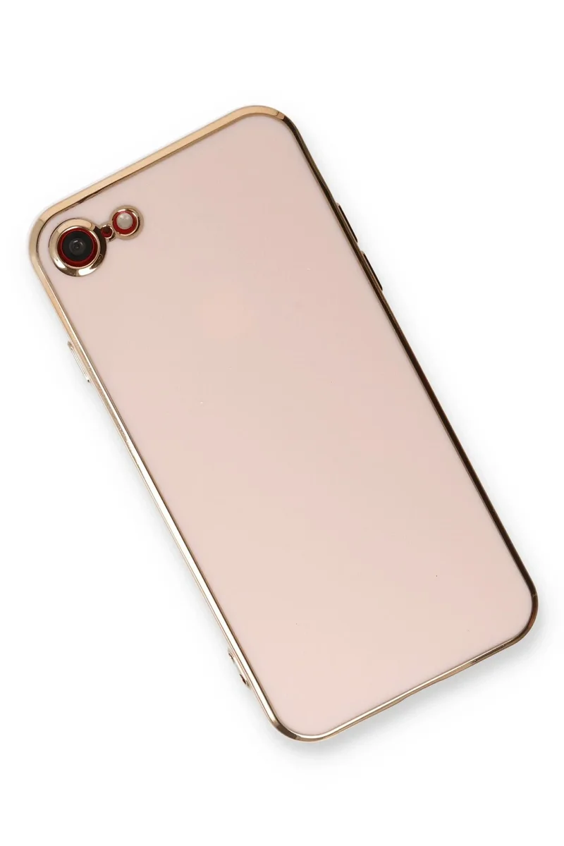 Newface iPhone 7 Kılıf Volet Silikon - Pembe