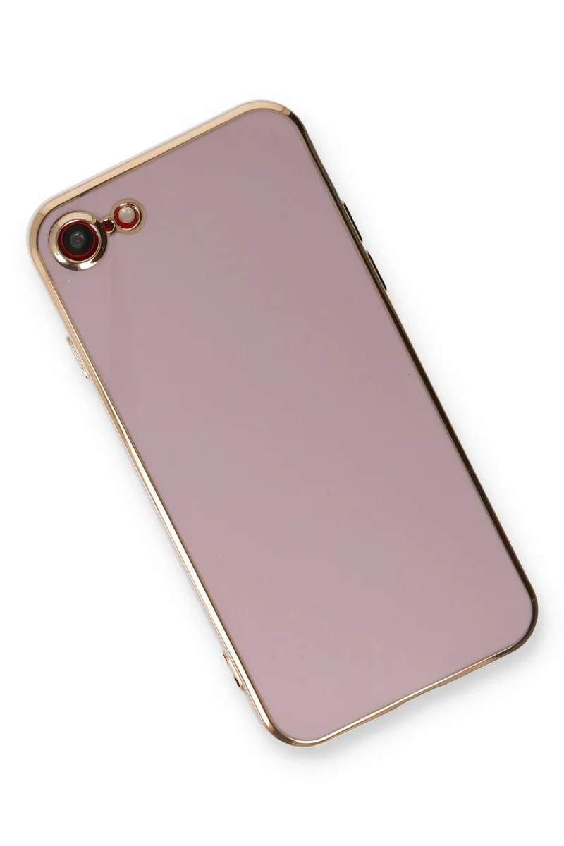 Newface iPhone 7 Kılıf Volet Silikon - Mor