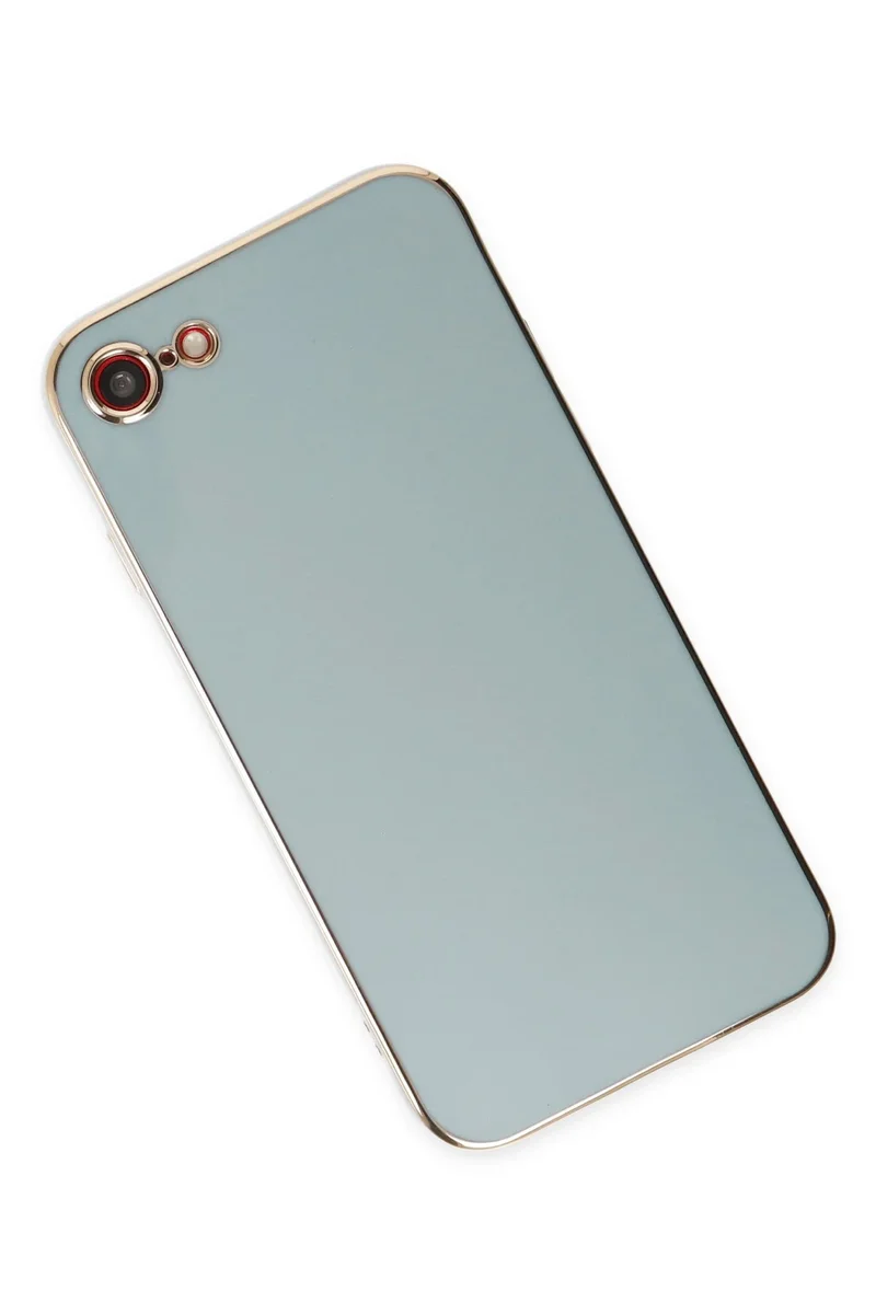 Newface iPhone 7 Kılıf Volet Silikon - Açık Yeşil