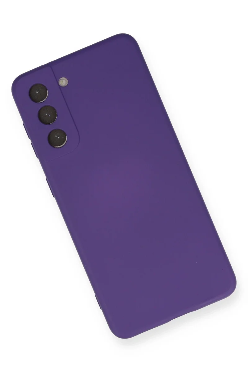 Newface Samsung Galaxy S21 Kılıf Nano içi Kadife Silikon - Mor