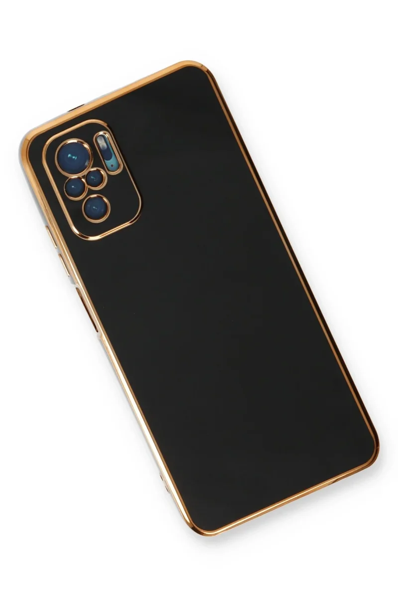 Newface Xiaomi Redmi Note 10 Kılıf Volet Silikon - Siyah