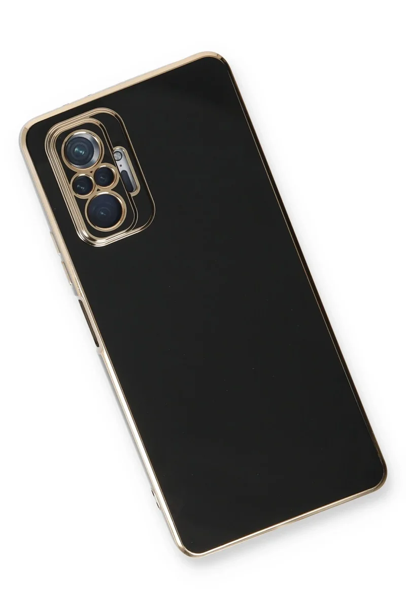 Newface Xiaomi Redmi Note 10 Pro Kılıf Volet Silikon - Siyah