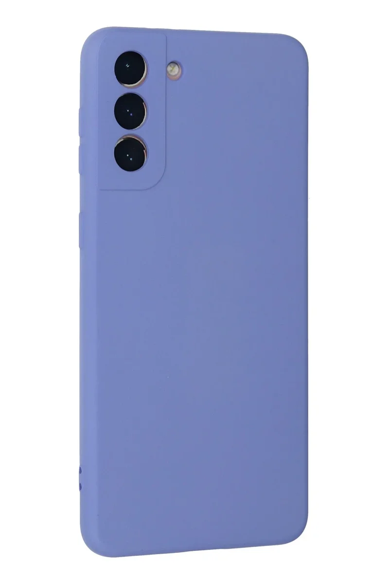 Newface Samsung Galaxy S21 Plus Kılıf Nano içi Kadife Silikon - Lila