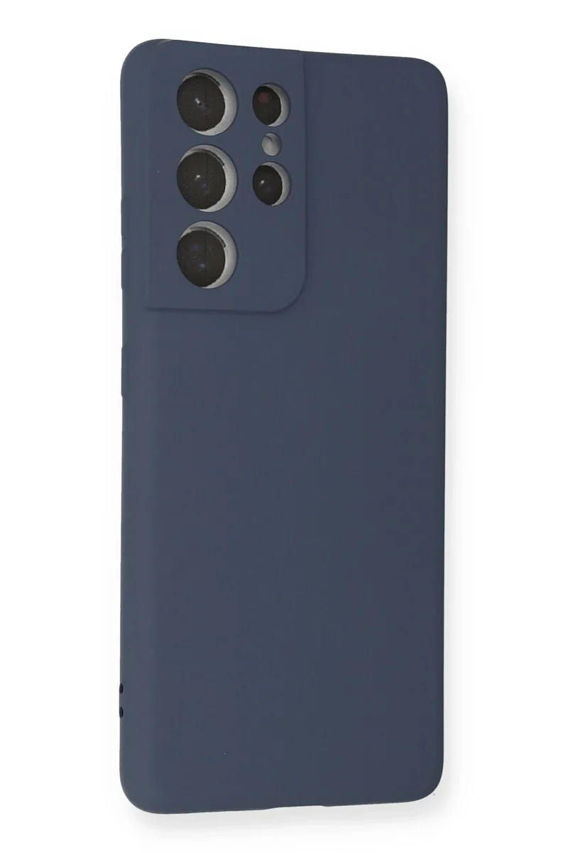 Newface Samsung Galaxy S21 Ultra Kılıf Nano içi Kadife Silikon - Gri