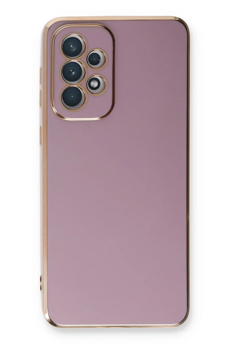 Newface Samsung Galaxy A33 5G Kılıf Volet Silikon - Mor