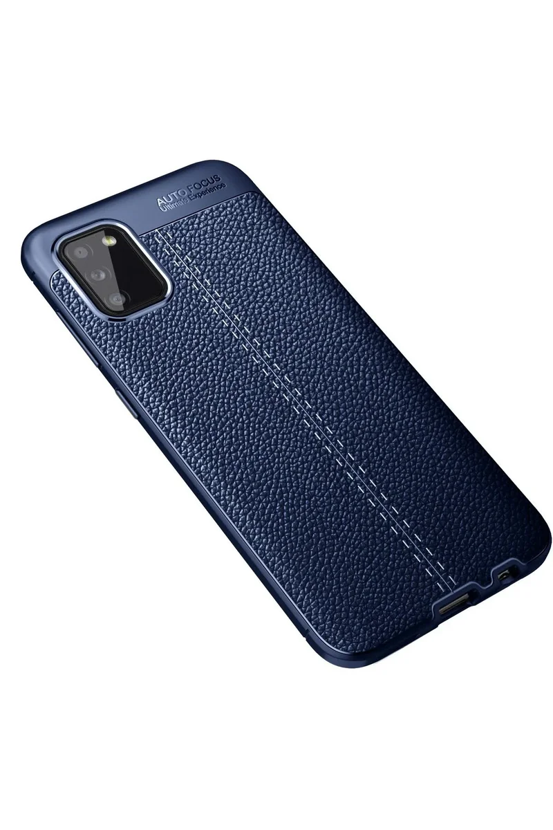 Newface Samsung Galaxy A02S Kılıf Auto Focus Kapak - Lacivert