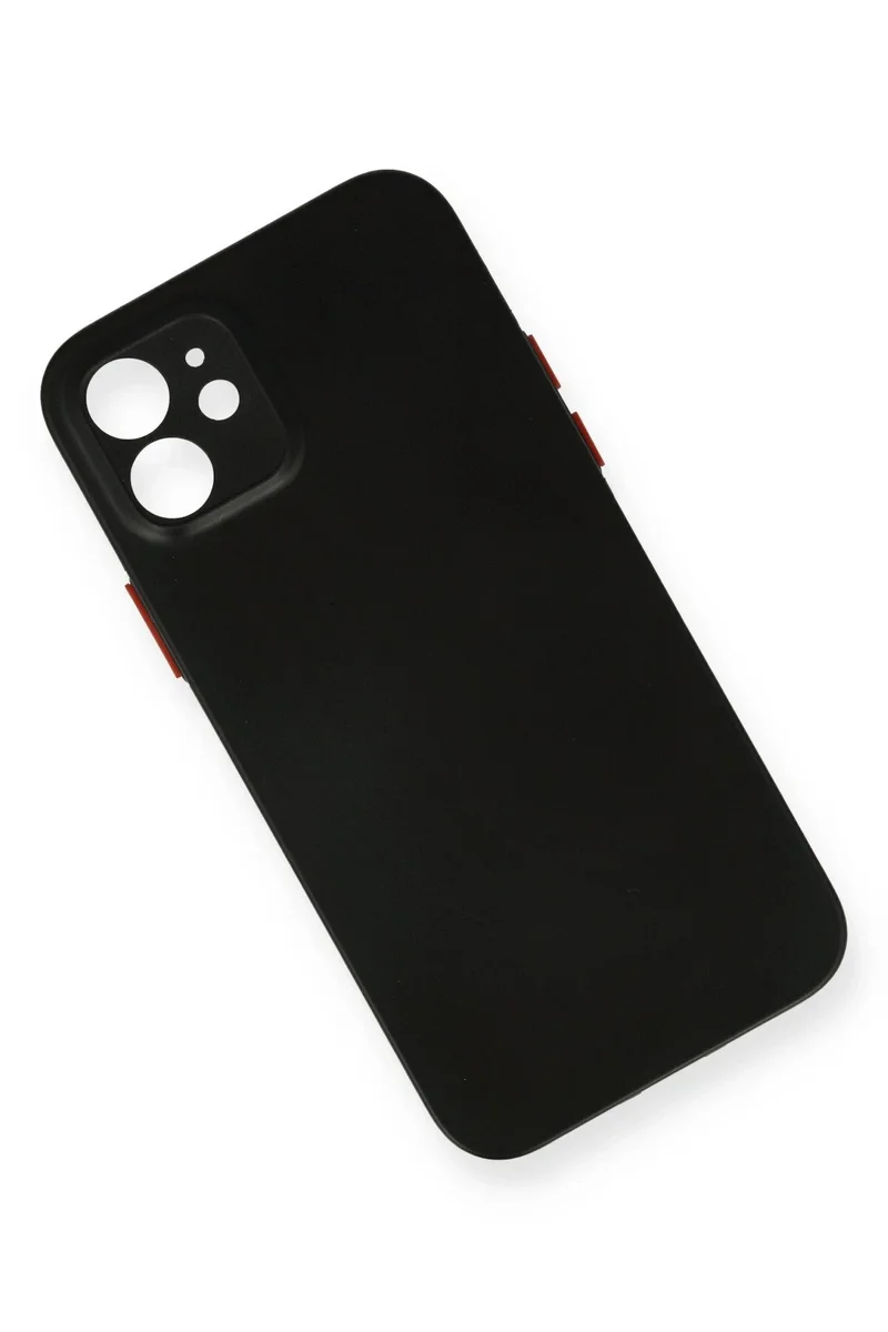 Newface iPhone 12 Kılıf PP Ultra İnce Kapak - Siyah