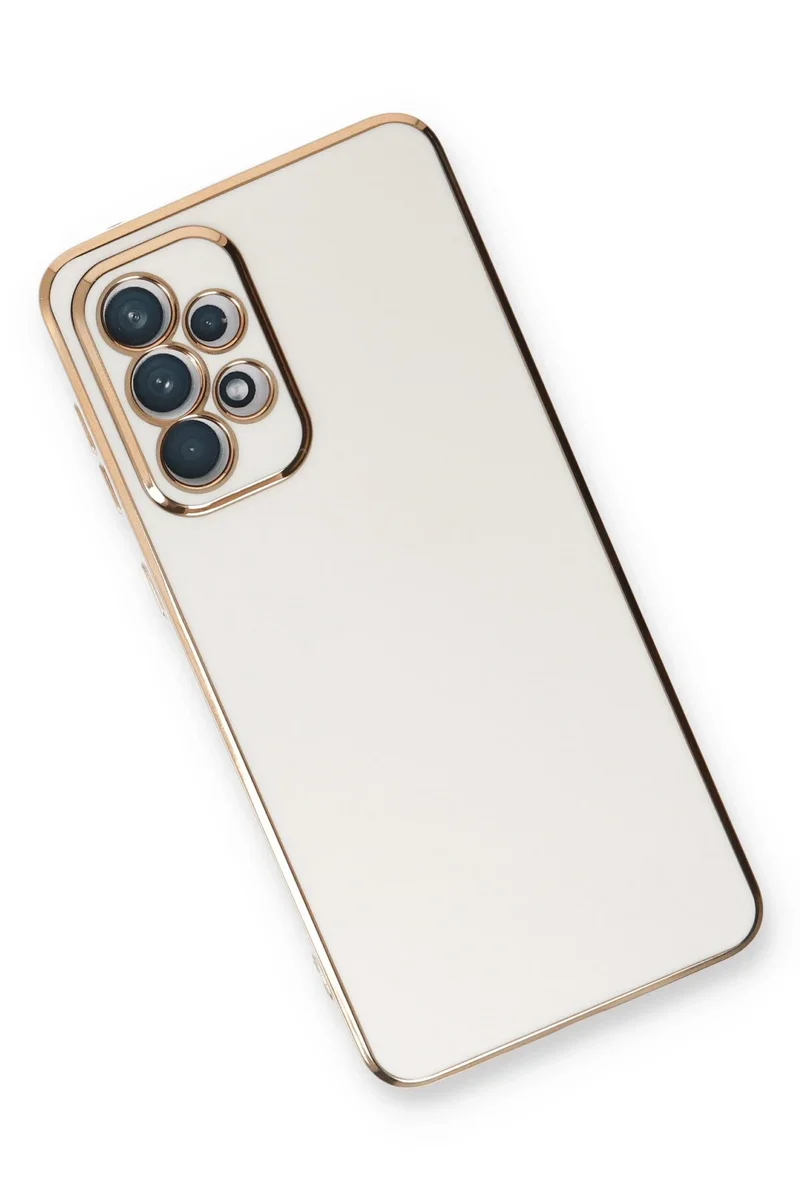 Newface Samsung Galaxy A53 5G Kılıf Volet Silikon - Beyaz