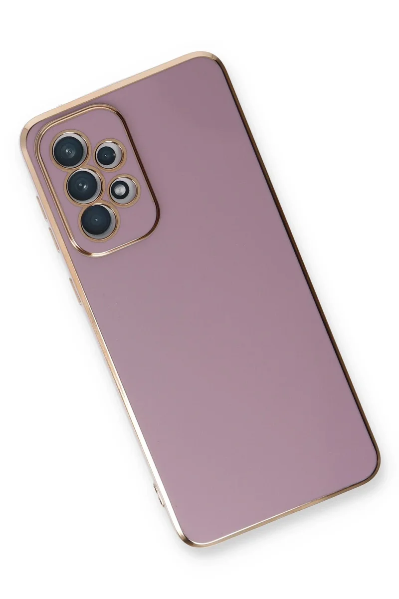 Newface Samsung Galaxy A53 5G Kılıf Volet Silikon - Mor