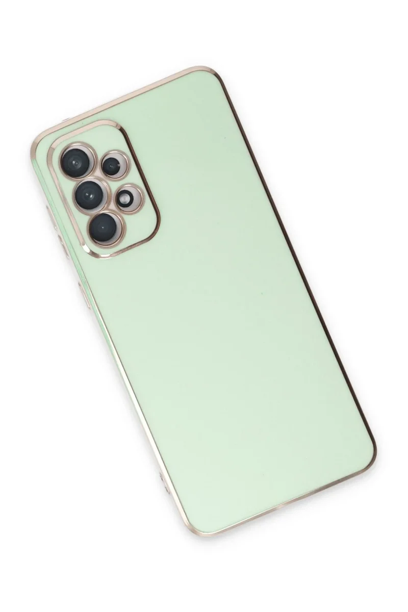 Newface Samsung Galaxy A53 5G Kılıf Volet Silikon - Açık Yeşil