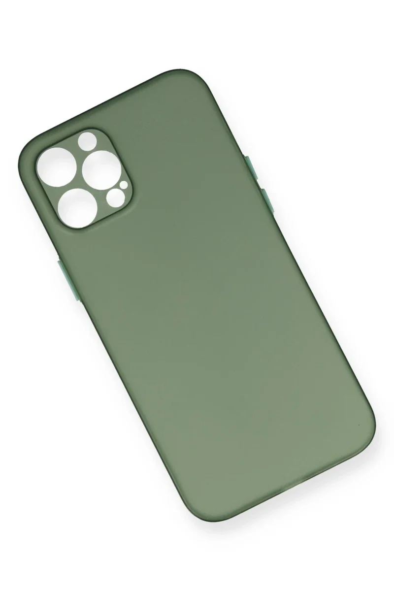 Newface iPhone 12 Pro Kılıf PP Ultra İnce Kapak - Yeşil