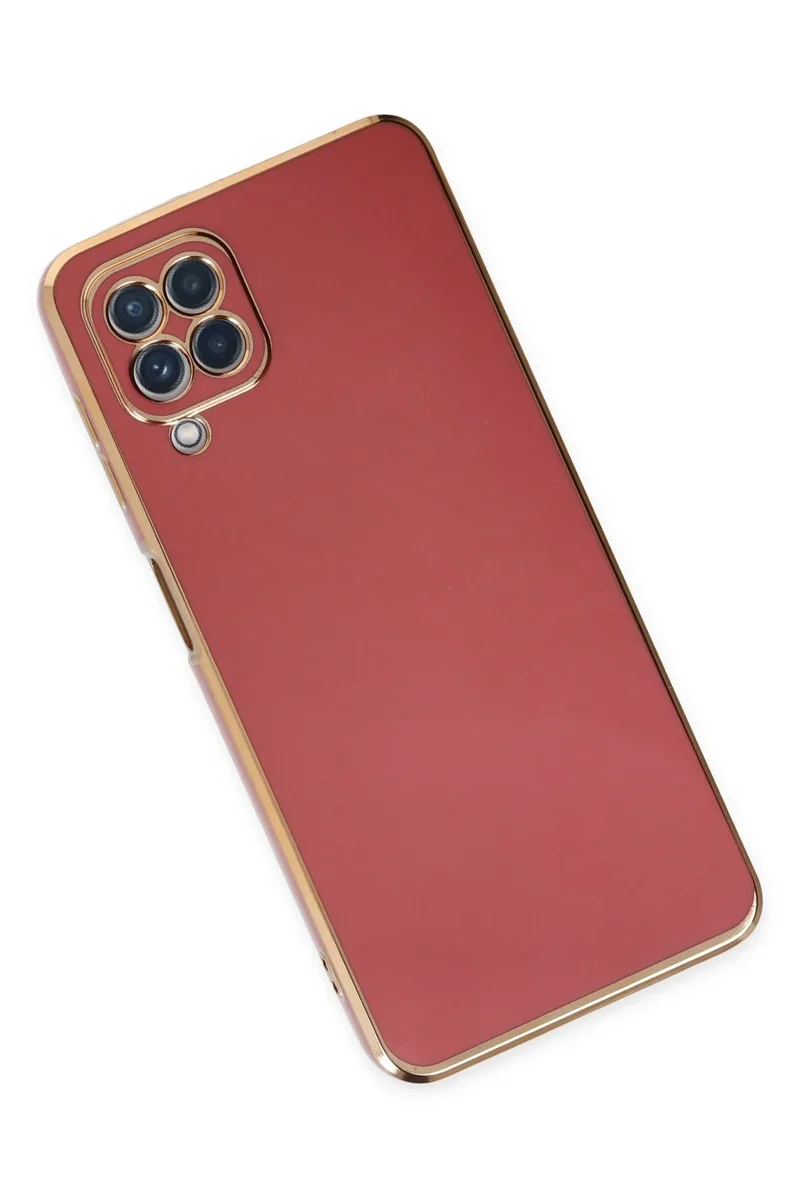 Newface Samsung Galaxy A22 Kılıf Volet Silikon - Kırmızı