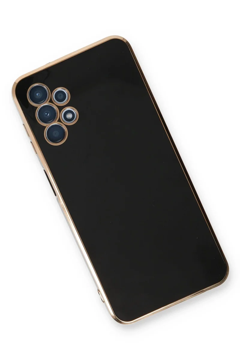 Newface Samsung Galaxy A13 4G Kılıf Volet Silikon - Siyah