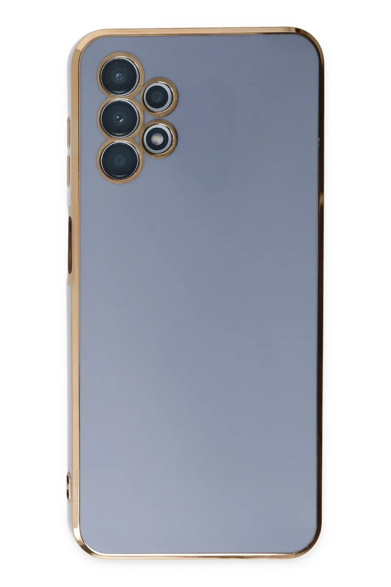 Newface Samsung Galaxy A13 4G Kılıf Volet Silikon - Mavi