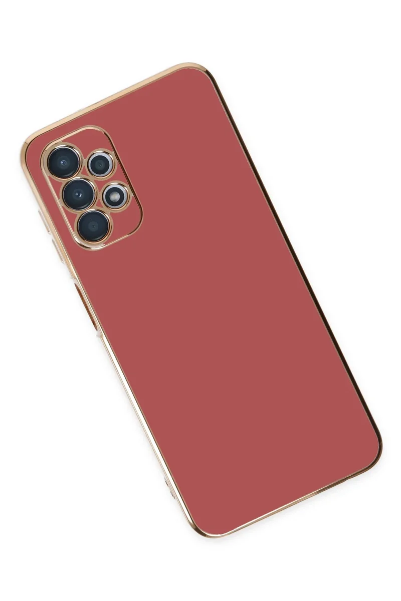 Newface Samsung Galaxy A13 4G Kılıf Volet Silikon - Kırmızı