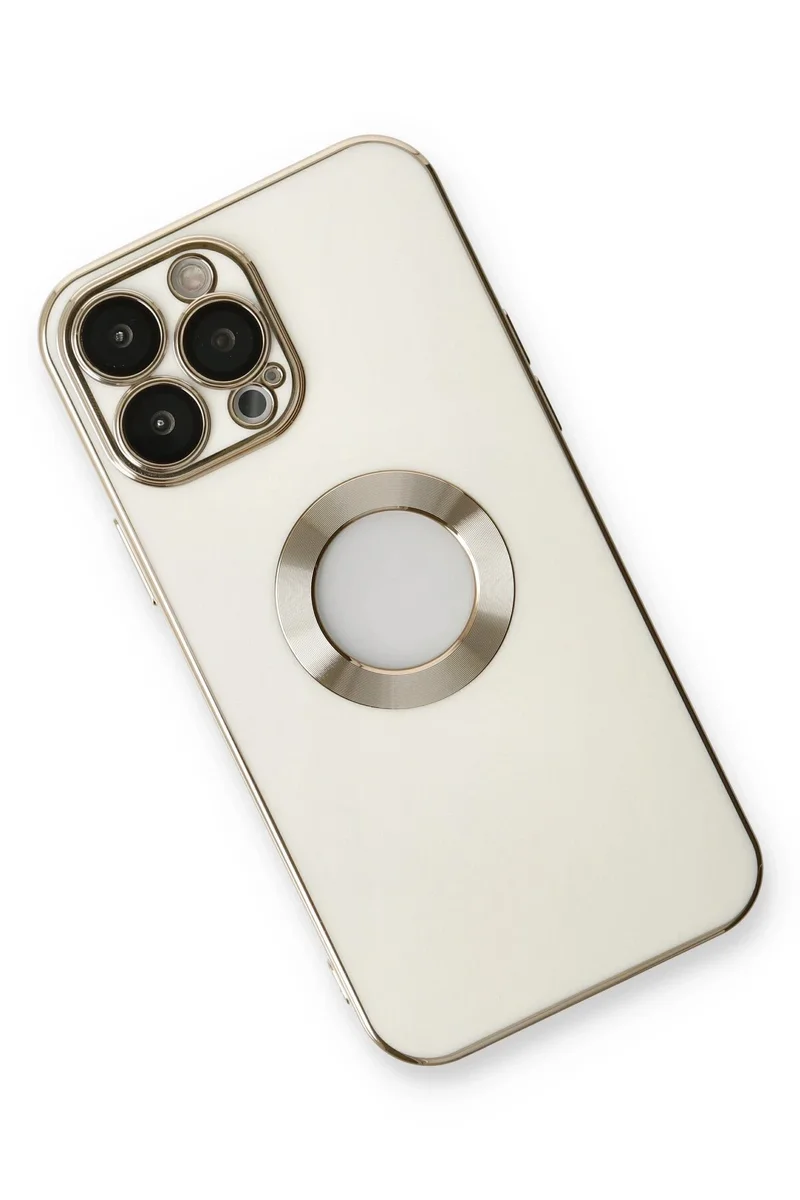 Newface iPhone 13 Pro Max Kılıf Store Silikon - Beyaz