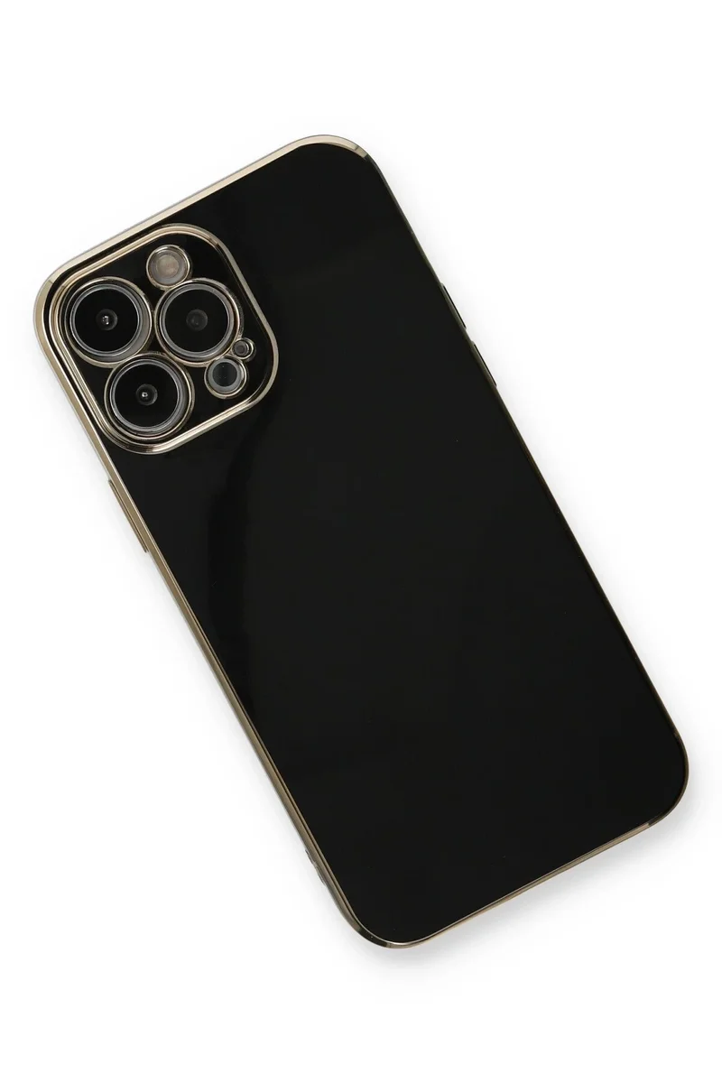 Newface iPhone 13 Pro Max Kılıf Volet Silikon - Siyah