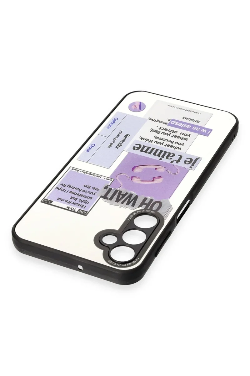 Newface Samsung Galaxy A14 4G Kılıf Mirror Desenli Kapak - Mirror - 4