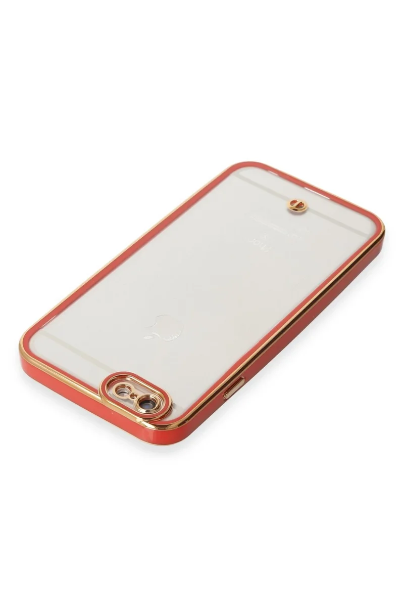 Newface iPhone 6 Kılıf Liva Lens Silikon - Kırmızı