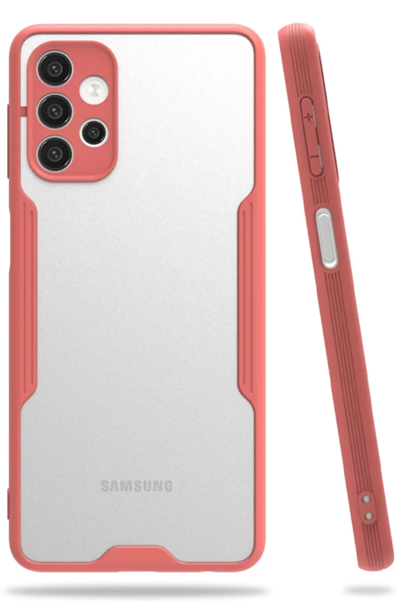 Newface Samsung Galaxy A72 Kılıf Platin Silikon - Pembe