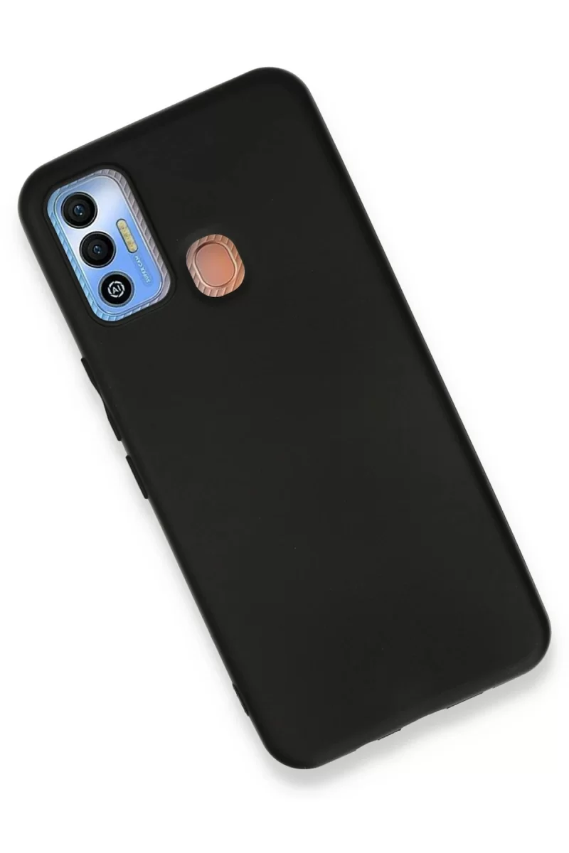 Newface Tecno Spark 7T Kılıf First Silikon - Siyah