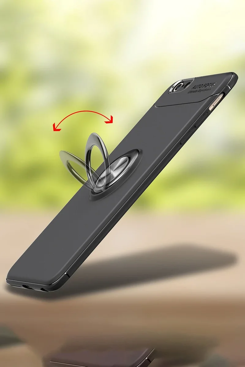 Newface iPhone 6 Kılıf Range Yüzüklü Silikon - Kırmızı