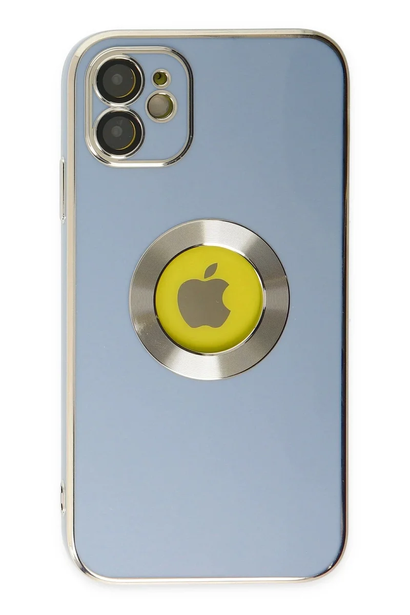 Newface iPhone 12 Kılıf Store Silikon - Sierra Blue