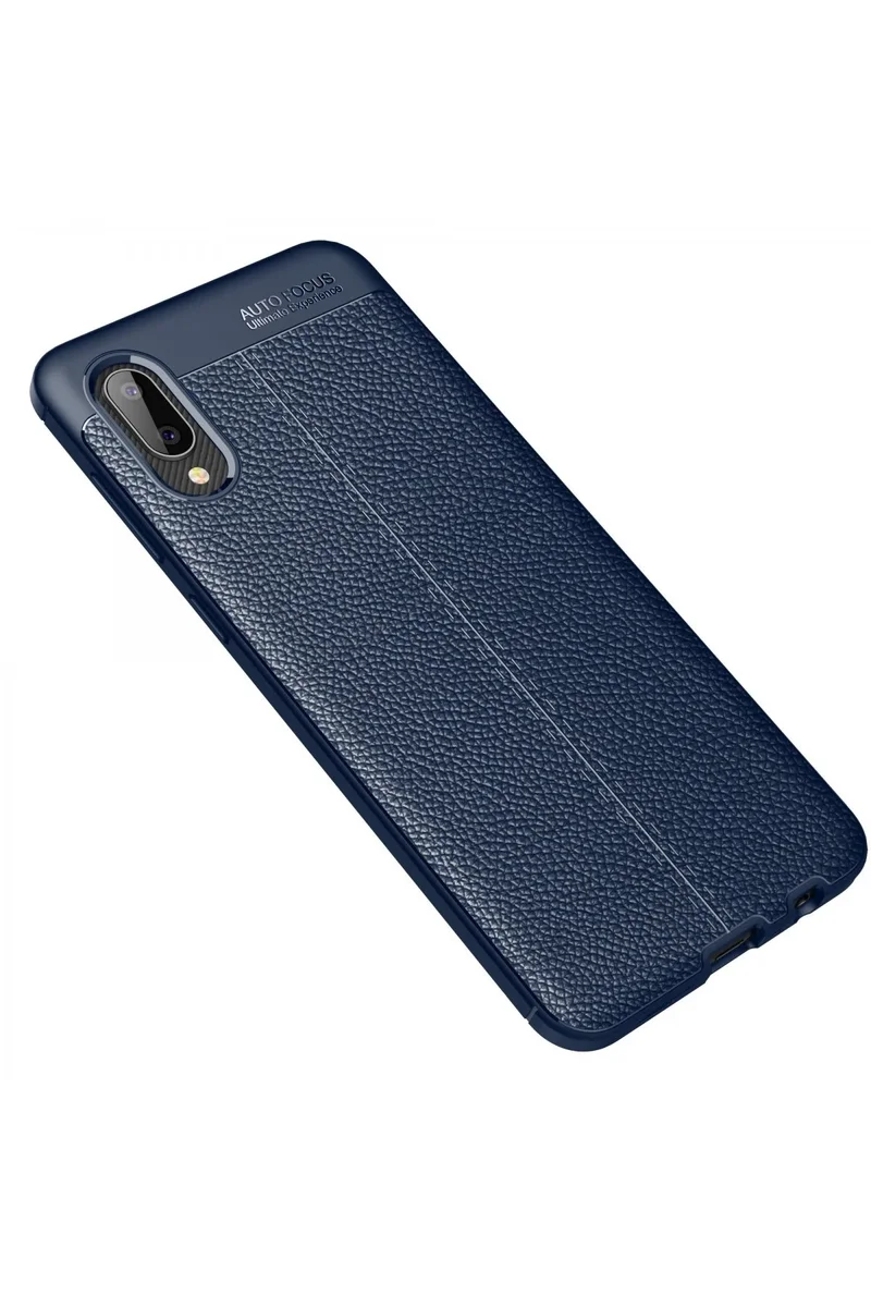 Newface Samsung Galaxy A02 Kılıf Auto Focus Kapak - Lacivert