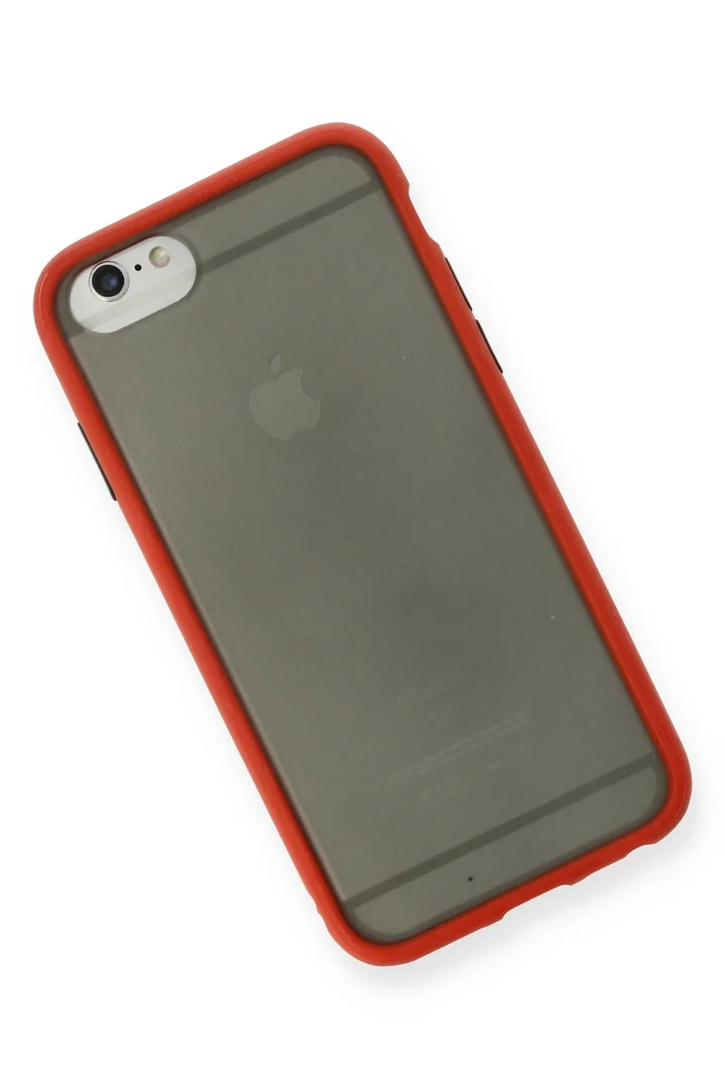 Newface iPhone 6 Kılıf Montreal Silikon Kapak - Kırmızı