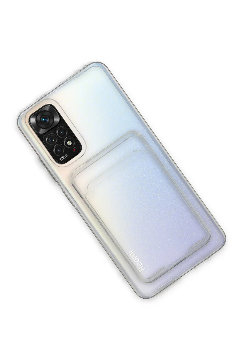 Newface Xiaomi Redmi Note 11 Kılıf Kart Şeffaf Silikon - Şeffaf