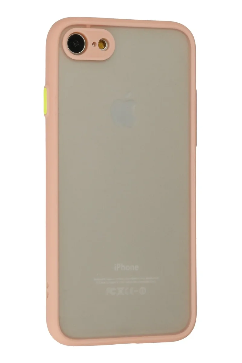 Newface iPhone 7 Kılıf Montreal Silikon Kapak - Pembe
