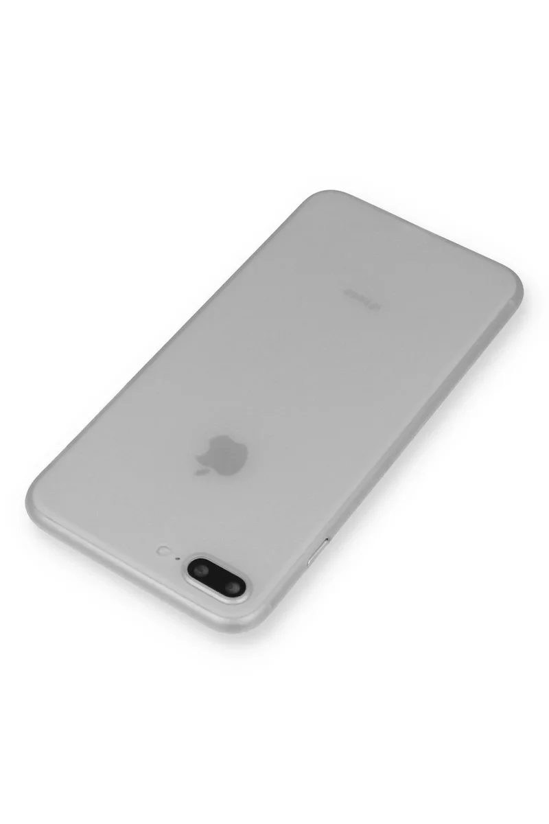 Newface iPhone 7 Plus Kılıf PP Ultra İnce Kapak - Beyaz