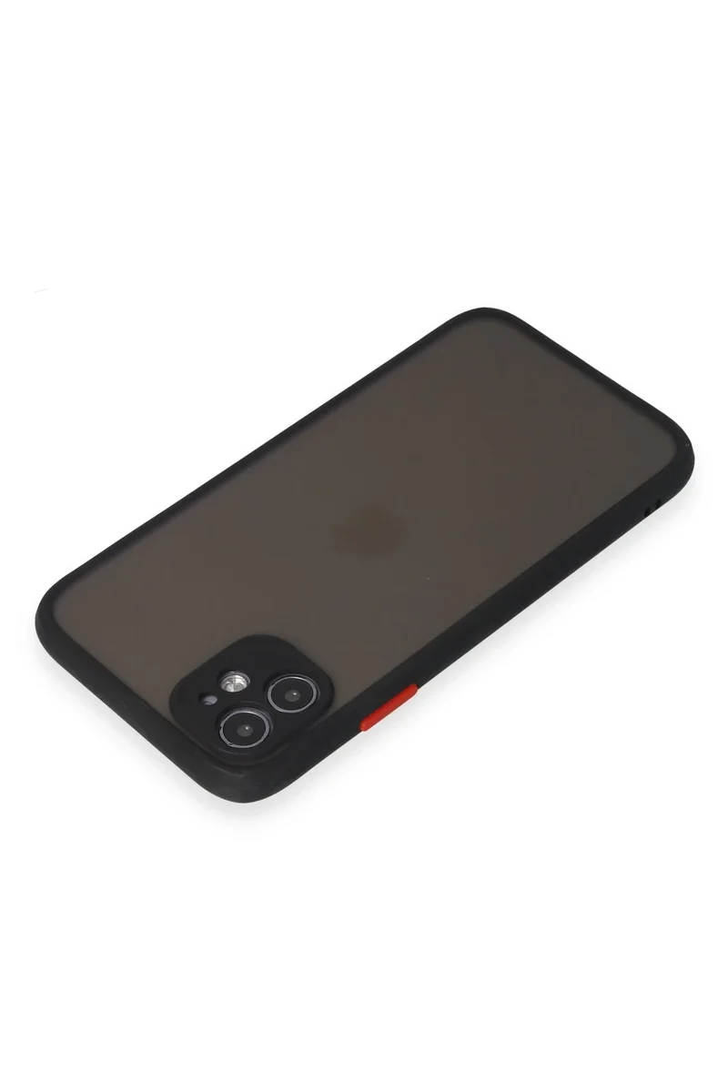 Newface iPhone 11 Kılıf Montreal Silikon Kapak - Siyah