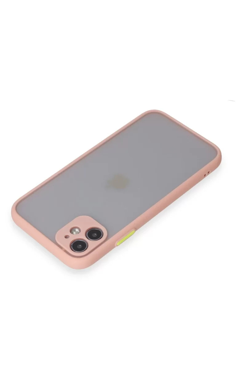 Newface iPhone 11 Kılıf Montreal Silikon Kapak - Pembe