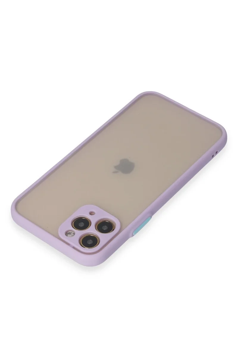 Newface iPhone 11 Pro Kılıf Montreal Silikon Kapak - Mor