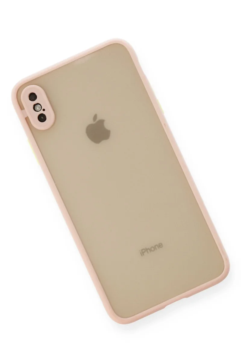 Newface iPhone X Kılıf Montreal Silikon Kapak - Pembe
