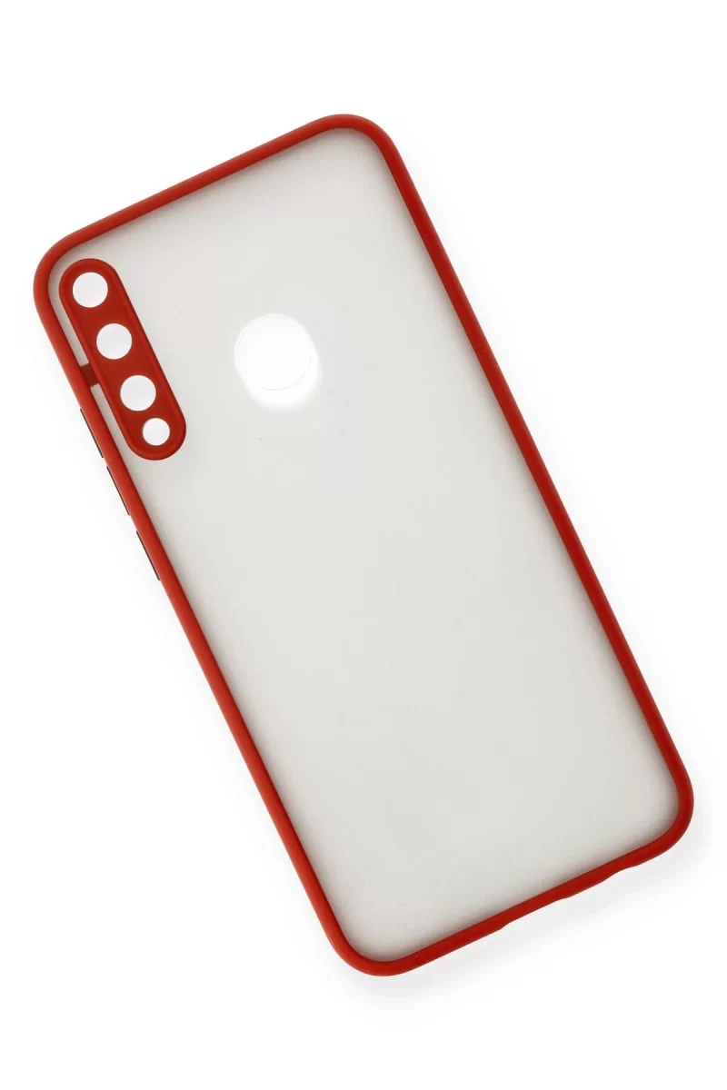 Newface Huawei P40 Lite E Kılıf Montreal Silikon Kapak - Kırmızı