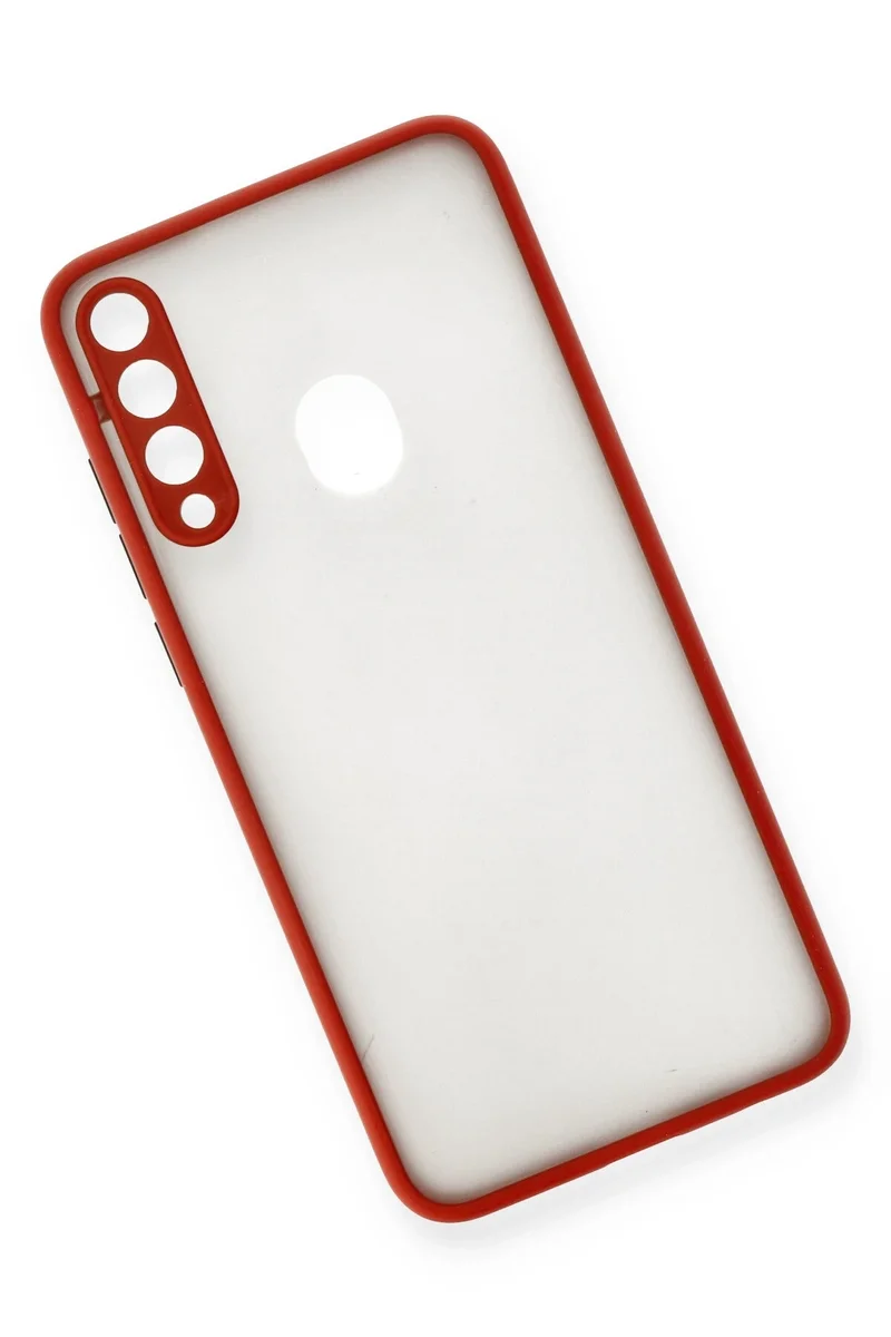 Newface Huawei Y6P Kılıf Montreal Silikon Kapak - Kırmızı