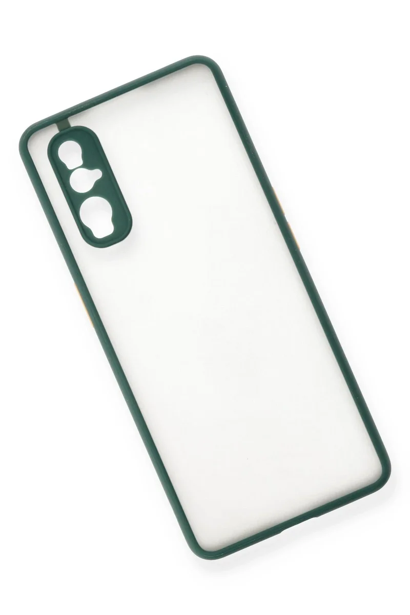 Newface Oppo Find X2 Kılıf Montreal Silikon Kapak - Yeşil