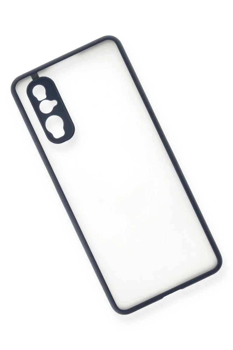 Newface Oppo Find X2 Kılıf Montreal Silikon Kapak - Lacivert